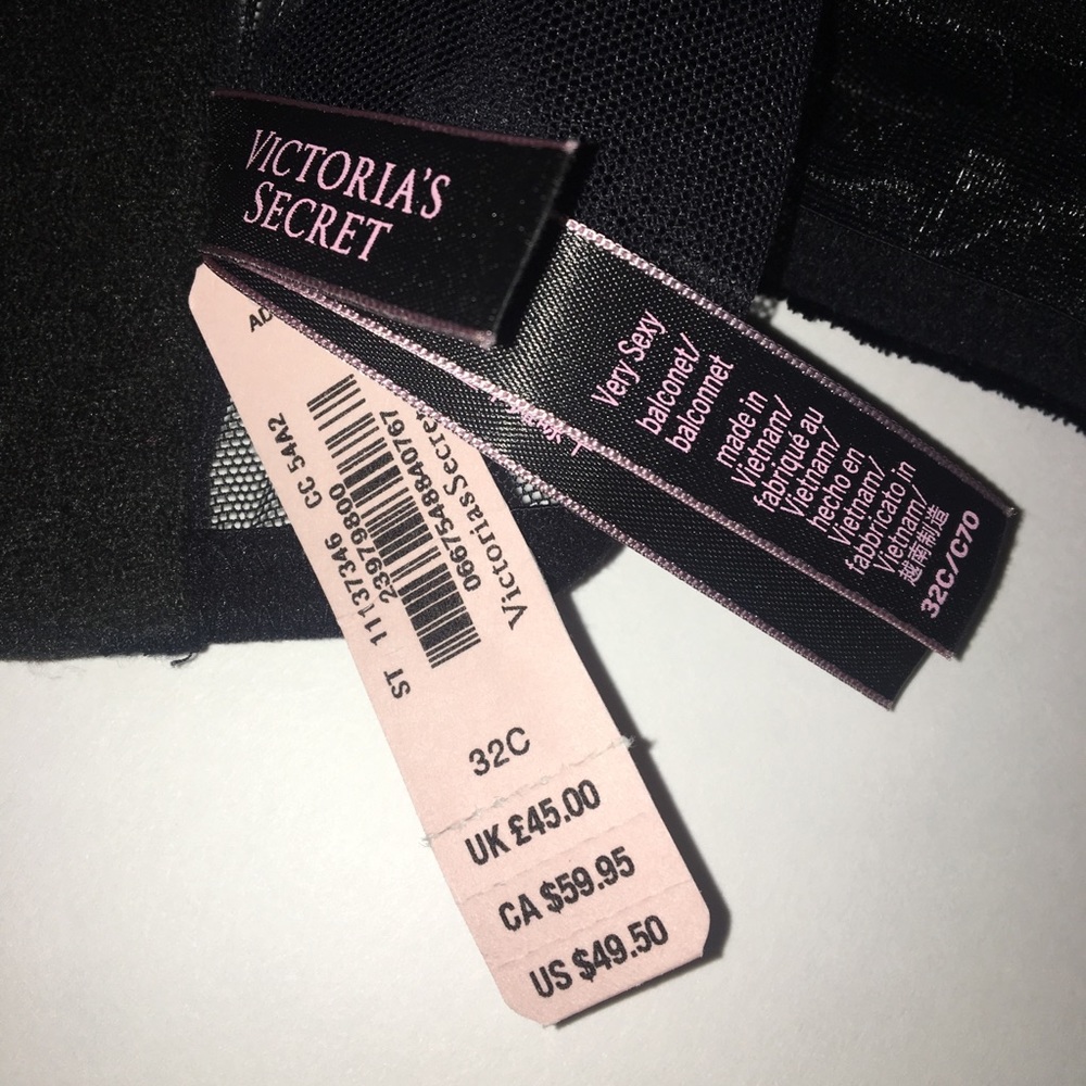 NWT Victoria’s Secret Black Bra - Picture 4 of 6